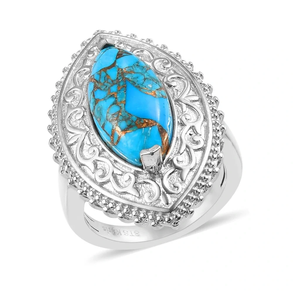 Chestnut Brine Turquoise Ring